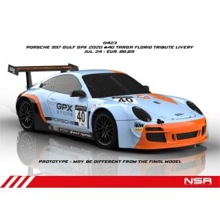 Porsche 997 Gulf #40 Analog / Carrera Digital 132